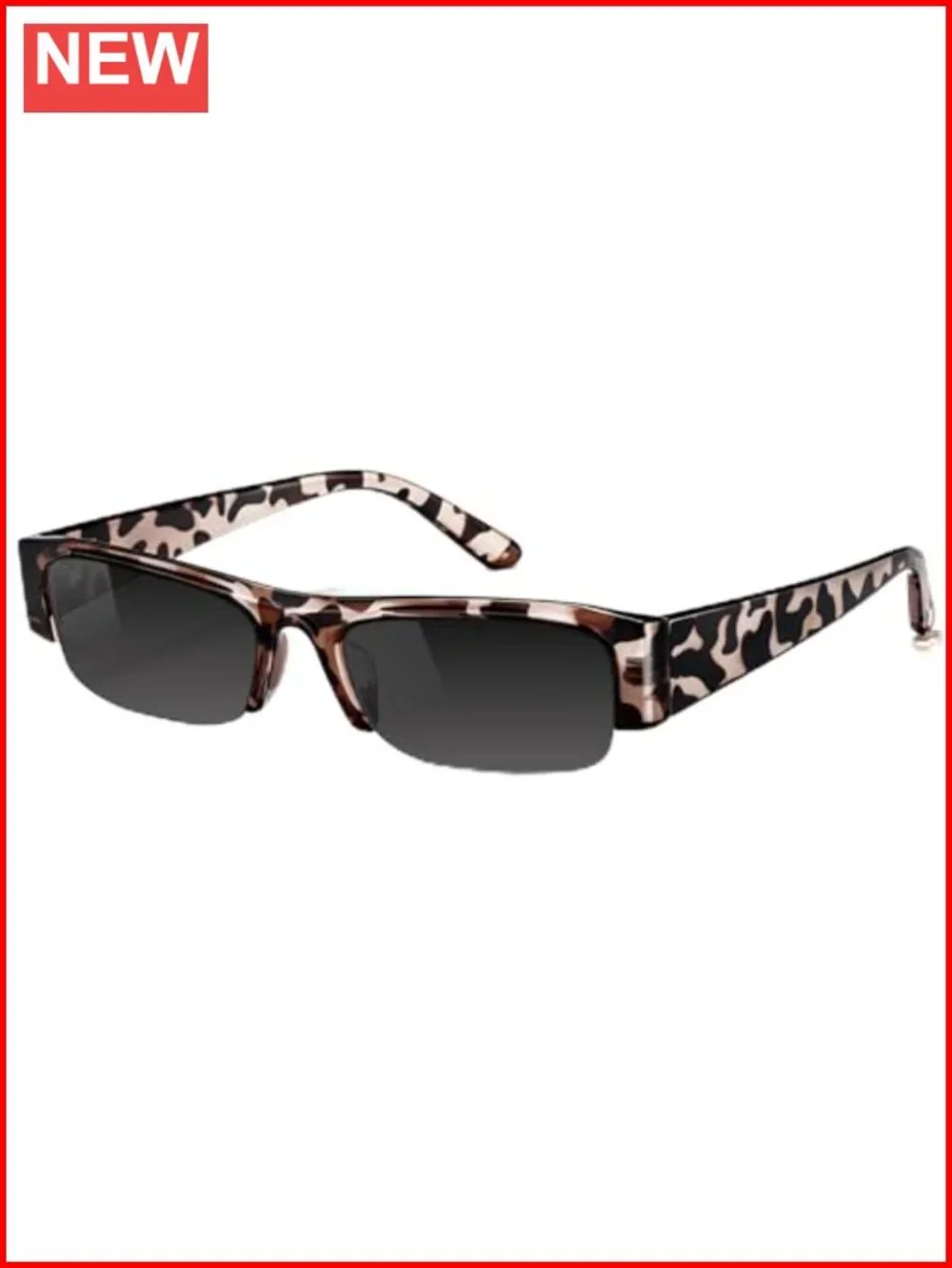 Polarized Semi Rimless Round Sunglasses with UV Protection